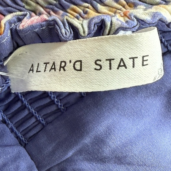 Altar’d State Floral Strapless Mini Lined  Sundress Size XL - Picture 8 of 13